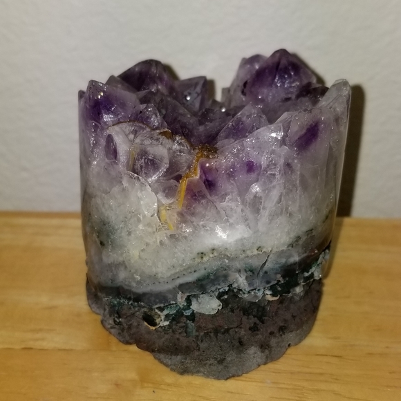 1146 Rare Collectible Real Amethyst Cylindrical Cu - Picture 8 of 13